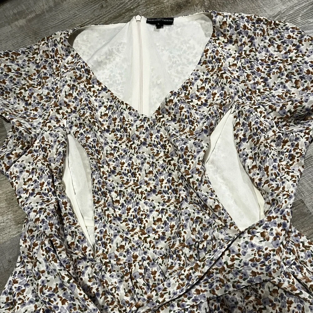Nursing Queen Midi Floral midi with pockets - Picture 4 of 5